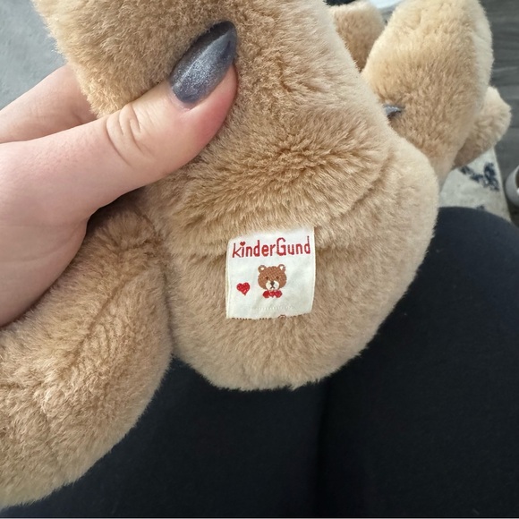 Vintage 1978 KinderGund Teddy Bear Made in Korea Beige Tan Plush 12" - Picture 5 of 8